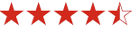 4 1/2 stars